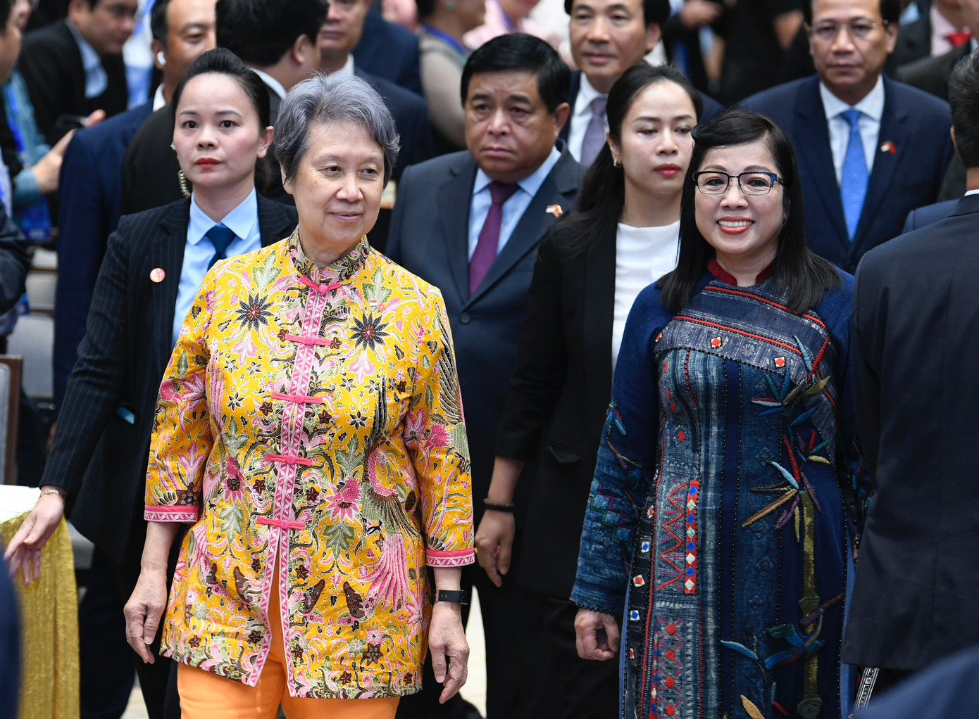 Hai Phu nhân thủ tướng cũng dự hội nghị. (Ảnh: Như Ý) Hai Phu nhân thủ tướng cũng dự hội nghị. (Ảnh: Như Ý)