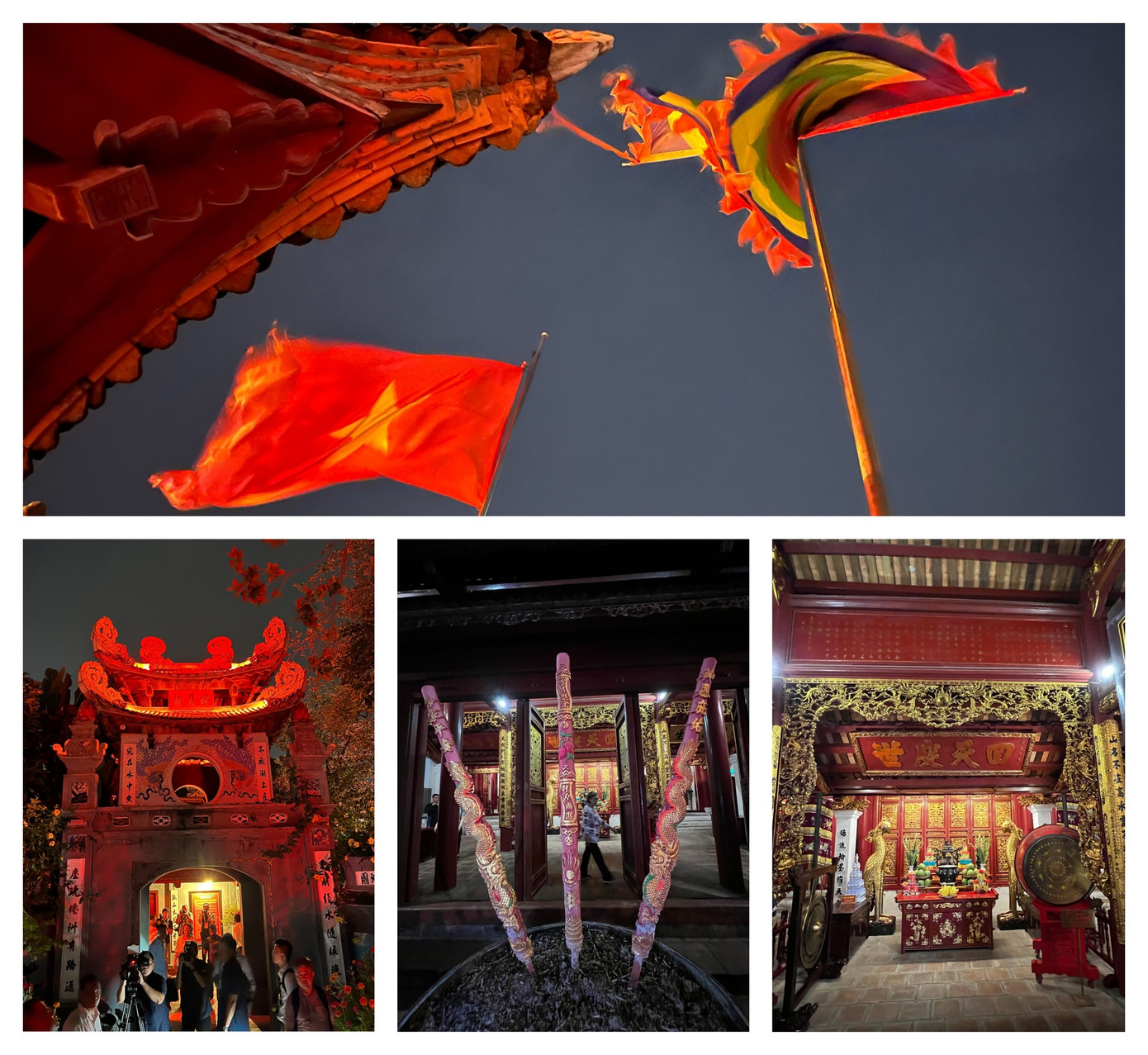 Trong chuyến đi dạo, Thủ tướng Lý Hiển Long và các quan chức Singapore cũng vào thăm đền Ngọc Sơn. “Ngôi đền này được xây dựng từ thế kỷ 19 để tưởng nhớ Trần Hưng Đạo – vị tướng nổi tiếng của nhà Trần”, ông viết. Trong chuyến đi dạo, Thủ tướng Lý Hiển Long và các quan chức Singapore cũng vào thăm đền Ngọc Sơn. “Ngôi đền này được xây dựng từ thế kỷ 19 để tưởng nhớ Trần Hưng Đạo – vị tướng nổi tiếng của nhà Trần”, ông viết.