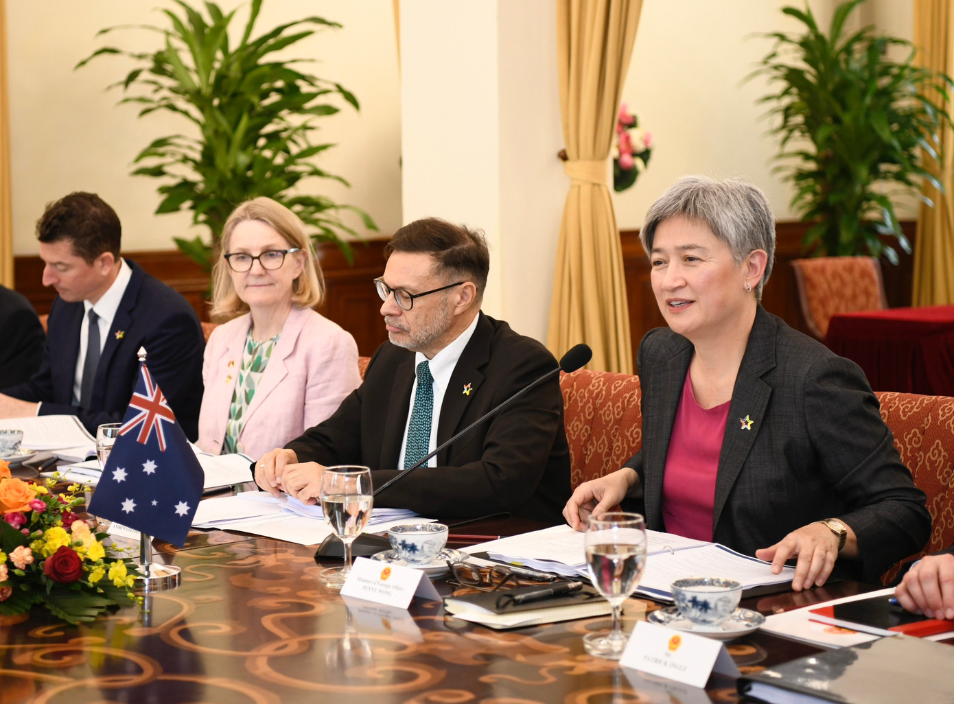 Bộ trưởng Ngoại giao Úc Penny Wong tại hội nghị. (Ảnh: Như Ý)