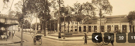 Một góc Tòa đô chính nhìn từ đường Bonnard (Lê Lợi)