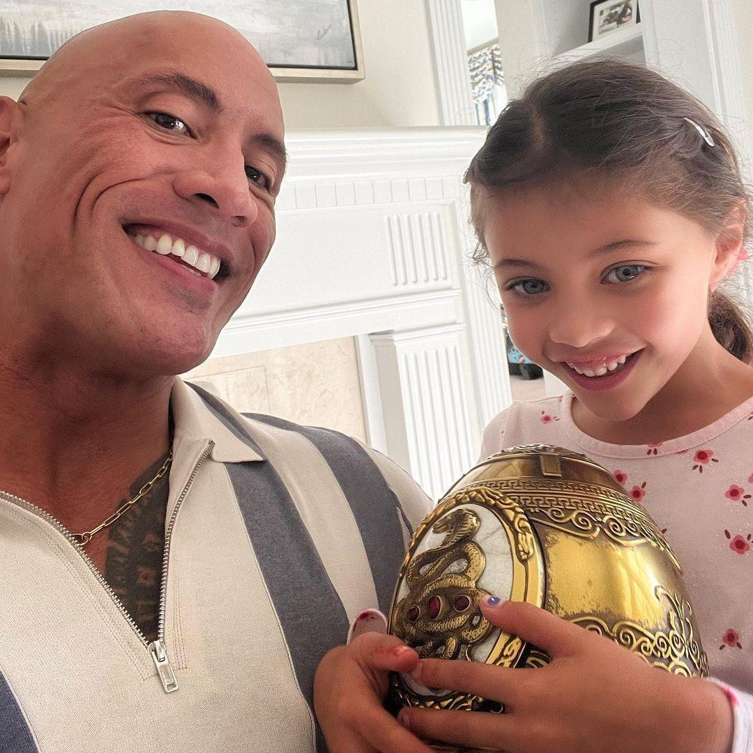 The Rock Dwayne Johnson chúc mừng sinh nhật lần thứ 6 của con gái Jasmine.