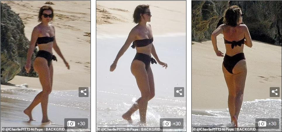Hôm Chủ nhật (12/12), cánh săn ảnh phát hiện Emma Watson tắm biển ở Barbados (quốc gia thuộc biển Caribe).