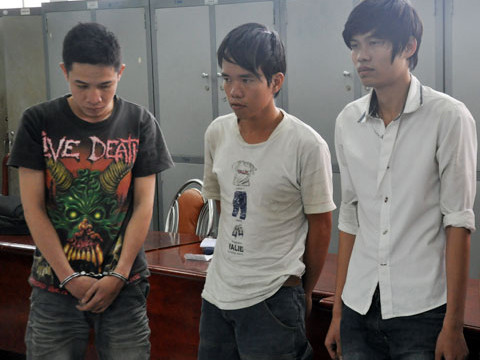 Những thành viên băng cướp. Ảnh: Quốc Thắng