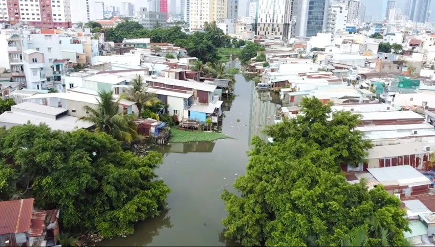 Dự án cải tạo rạch Xuyên Tâm được UBND TP phê duyệt dự án ngày 6/10/2023. Ảnh: GIA HÂN