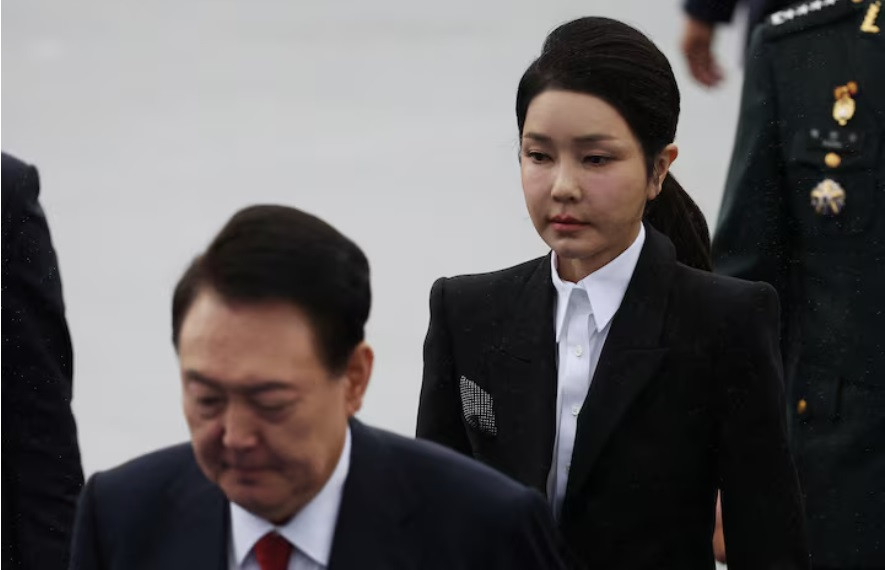 Đệ nhất phu nhân Hàn Quốc Kim Keon Hee. (Ảnh: Reuters)