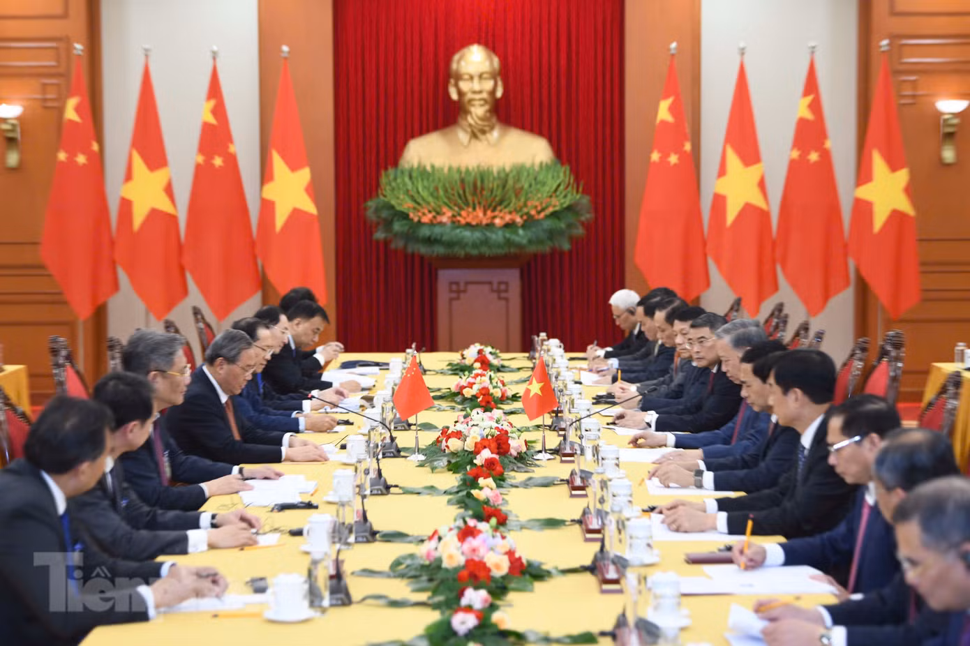Toàn cảnh cuộc hội kiến diễn ra tối 12/10. (Ảnh: Như Ý)