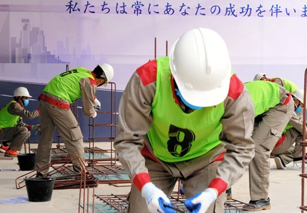 Một kỳ thi lao động kỹ năng đặc định được tổ chức ở Hà Nội, tháng 3/2021. (Ảnh: Asahi) Một kỳ thi lao động kỹ năng đặc định được tổ chức ở Hà Nội, tháng 3/2021. (Ảnh: Asahi)