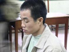 Lương Trọng Nam tại phiên tòa. Lương Trọng Nam tại phiên tòa