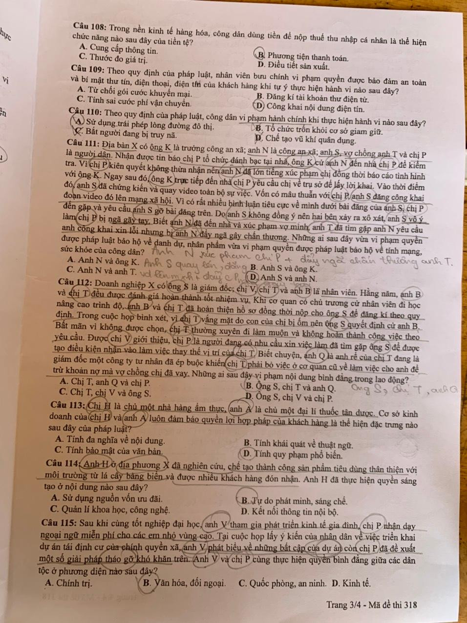Thí sinh 'thở phào' khi hoàn thành bài thi tổ hợp, cập nhật giải đề 6 môn thi ảnh 50