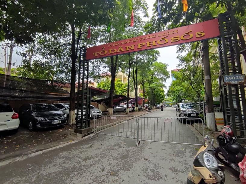 Khu vực xảy ra sự cố thuộc ngõ 245 phố Mai Dịch