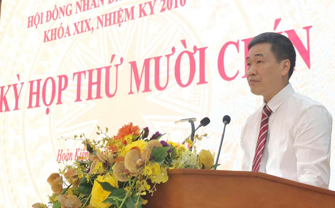 Ông Nguyễn Quốc Hoàn phát biểu nhận nhiệm vụ