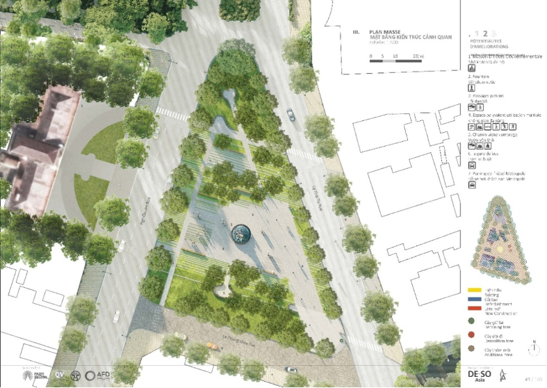 Phối cảnh dự án theo nghiên cứu tư vấn của chuyên gia Pháp