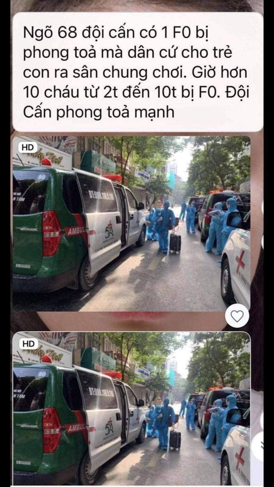 Thông tin sai sự thật về số ca mắc COVID-19 tại Đội Cấn Thông tin sai sự thật về số ca mắc COVID-19 tại Đội Cấn