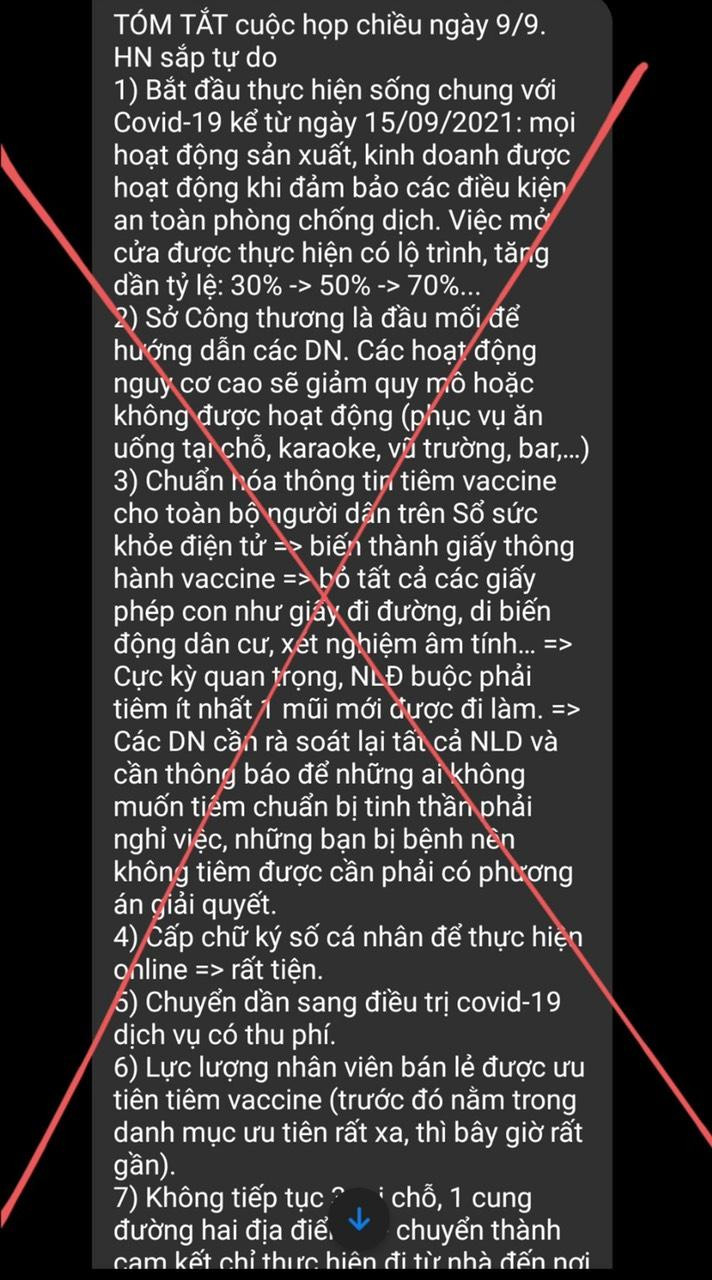 Thông tin giả mạo trên mạng xã hội. Ảnh: Sở TT&amp;TT cung cấp