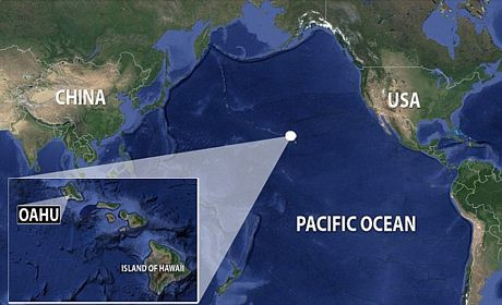 I-400 được phát hiện gần đảo Oahu thuộc bang Hawaii. I-400 được phát hiện gần đảo Oahu thuộc bang Hawaii