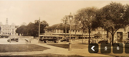 Vườn hoa gần Tòa đô chính