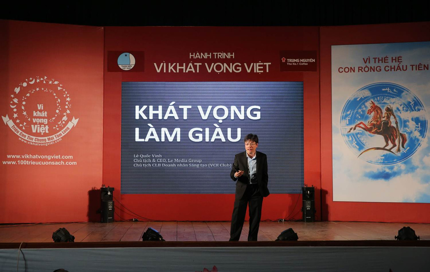 Ông Lê Quốc Vinh chủ tịch tập đoàn Le Media giao lưu với chủ đề Khát vọng làm giàu 