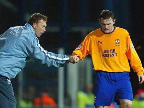 Moyes (trái) từng là thầy của Rooney tại Everton? Ảnh: BBC