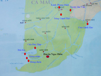 “Mũi Cà Mau đang bị biển gặm nhấm dữ dội khoảng dăm năm lại đây”, ông Lê Phát Quới (ĐHQG TPHCM) nói. “Mũi Cà Mau đang bị biển gặm nhấm dữ dội khoảng dăm năm lại đây”, ông Lê Phát Quới (ĐHQG TPHCM) nói