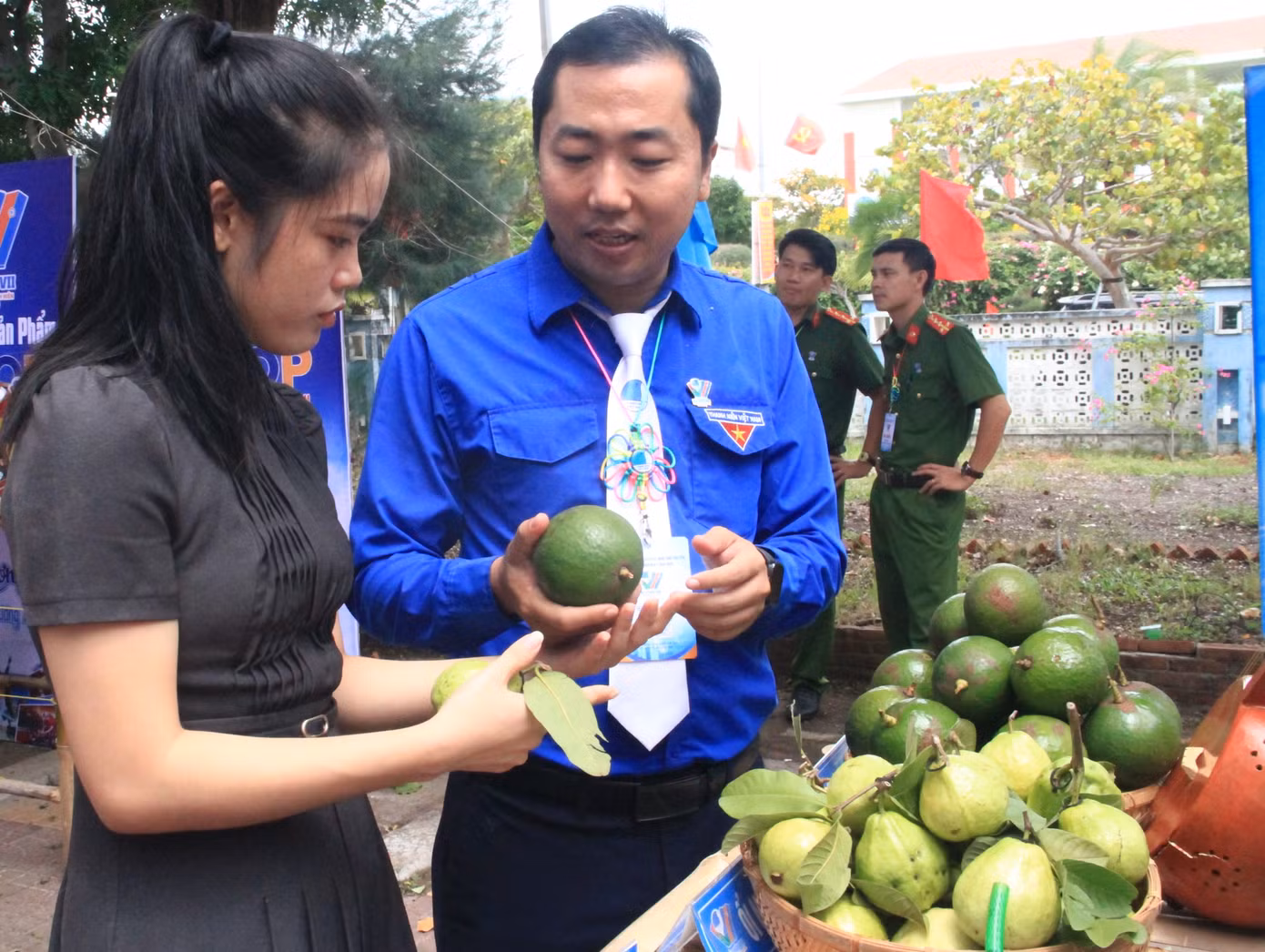 Sản phẩm bơ và ổi của thanh niên Hội LHTN huyện Sông Hinh.