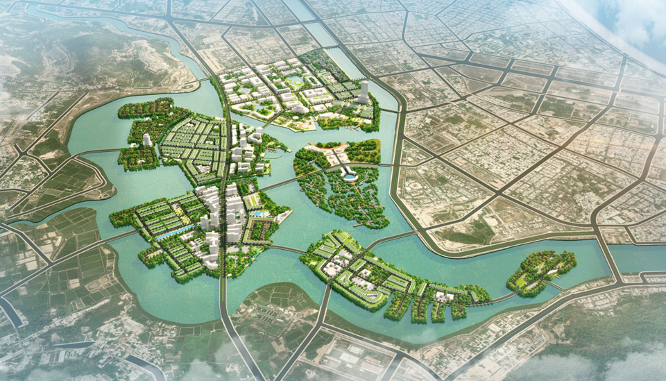 Phối cảnh Khu đô thị - công viên - trung tâm hành chính mới của tỉnh Khánh Hòa. Ảnh: T.N.