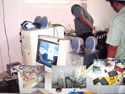  Tang vật thu được trong nhiều vụ án do tội phạm người nước ngoài thực hiện. Ảnh: C.T.V