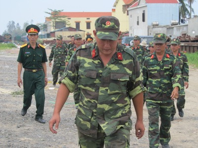 Những chiến sĩ quân khu 7 có mặt tại Đồng Hới