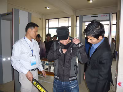 Người lao động tại kỳ thi tiếng Hàn. Ảnh: Phong Cầm. Người lao động tại kỳ thi tiếng Hàn. Ảnh: Phong Cầm