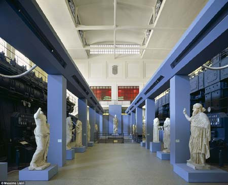 Hành lang bảo tàng Capitoline ở Rome, Italy