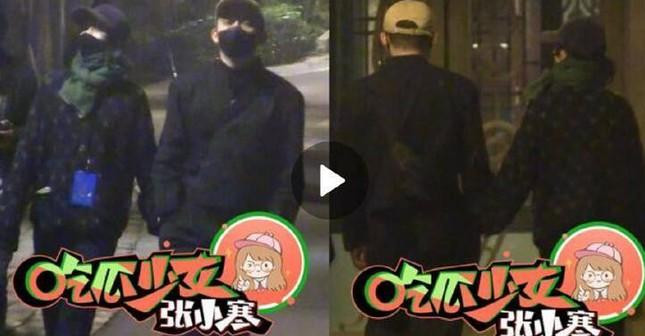 Châu Tấn "tay trong tay" Trác Việt đi dạo rồi vào khách sạn.