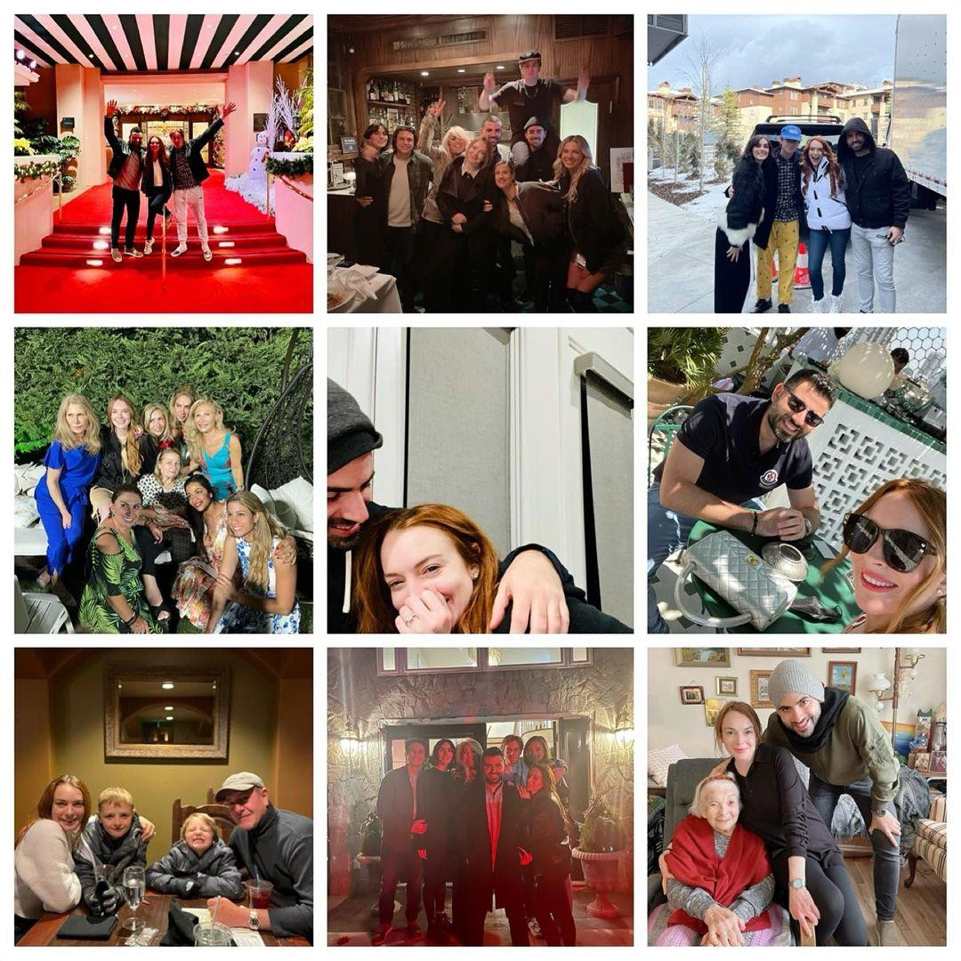 Lindsay Lohan đăng bức ảnh ghép những khoảnh khắc ngọt ngào bên vị hôn phu Bader Shammas trong năm cũ để chào đón năm mới 2022. “Chúc mừng năm mới! Chúc các bạn năm mới tràn đầy bình an, tình yêu, hạnh phúc và sức khỏe dồi dào! Gửi nhiều yêu thương và lời cầu nguyện hạnh phúc đến tất cả mọi người!”, cô viết. Lindsay Lohan đăng bức ảnh ghép những khoảnh khắc ngọt ngào bên vị hôn phu Bader Shammas trong năm cũ để chào đón năm mới 2022. “Chúc mừng năm mới! Chúc các bạn năm mới tràn đầy bình an, tình yêu, hạnh phúc và sức khỏe dồi dào! Gửi nhiều yêu thương và lời cầu nguyện hạnh phúc đến tất cả mọi người!”, cô viết.