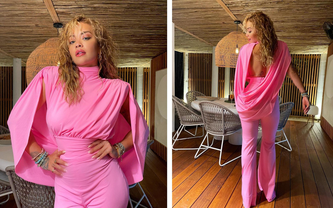 Nữ ca sĩ Rita Ora: “Đây là một năm mới 2022 tràn ngập màu hồng”. Nữ ca sĩ Rita Ora: “Đây là một năm mới 2022 tràn ngập màu hồng”.