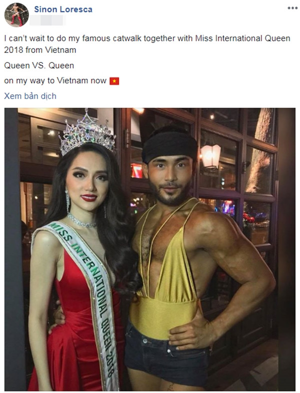 'Thánh catwalk' Sinon Loresca hé lộ sẽ đọ tài catwalk với Hương Giang ảnh 1