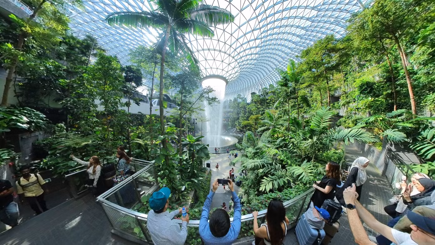Khu phức hợp được khánh thành vào năm 2019 và nhanh chóng thu hút du khách tới Singapore hay quá cảnh, Jewel Changi kết nối trực tiếp với 3/4 ga đến nên việc di chuyển, tham quan khá dễ dàng. Hành khách cũng có thể làm thủ tục check-in sớm tại đây.