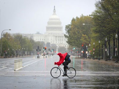 Bão Sandy đến Washington DC. Nguồn: Internet 