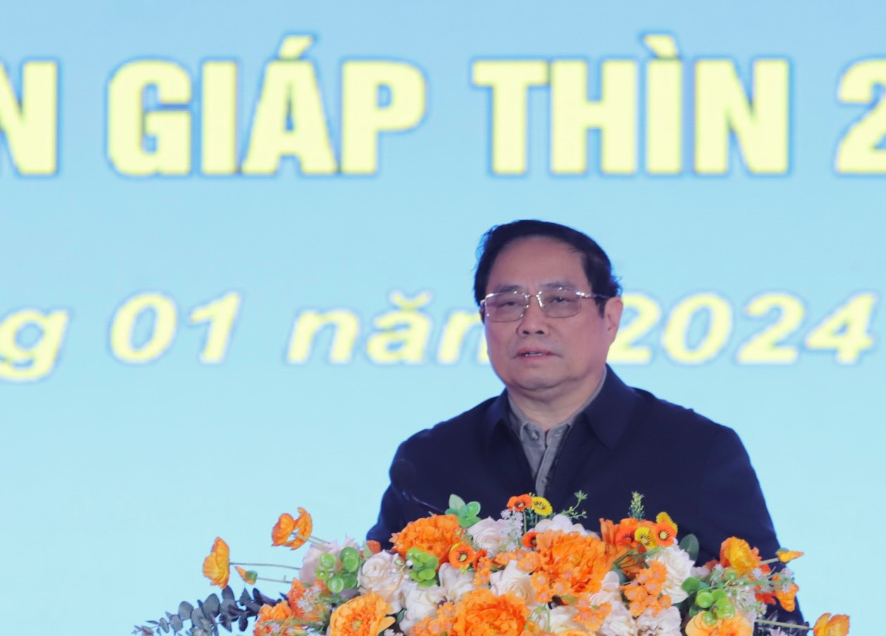 Thủ tướng Chính phủ Phạm Minh Chính phát biểu tại chương trình. Thủ tướng Chính phủ Phạm Minh Chính phát biểu tại chương trình.