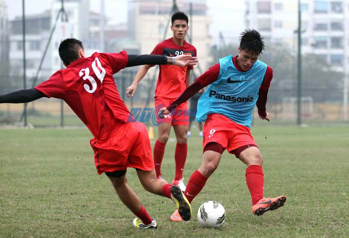 Những mầm non mới của tuyển Việt Nam. Ảnh: Q.M Những mầm non mới của tuyển Việt Nam