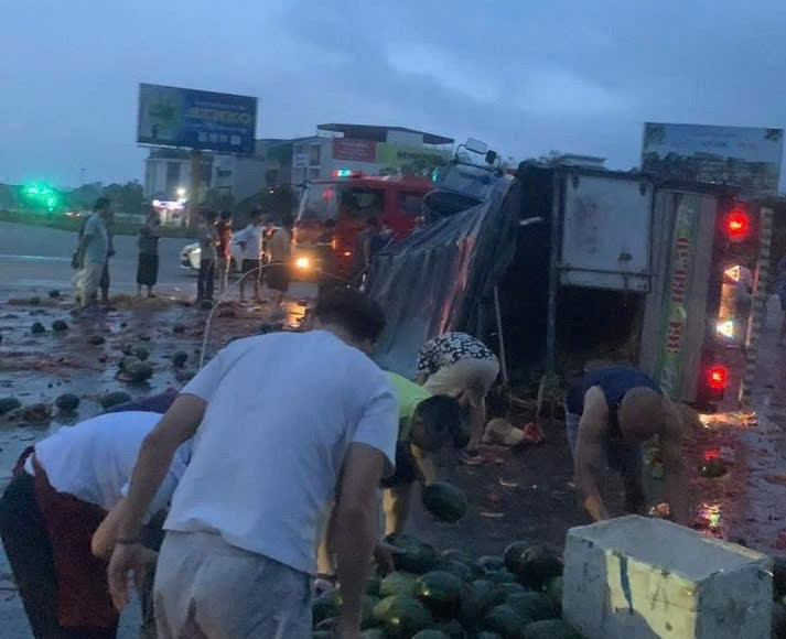 Hiện trường vụ tai nạn. Ảnh: CTV Hiện trường vụ tai nạn. Ảnh: CTV