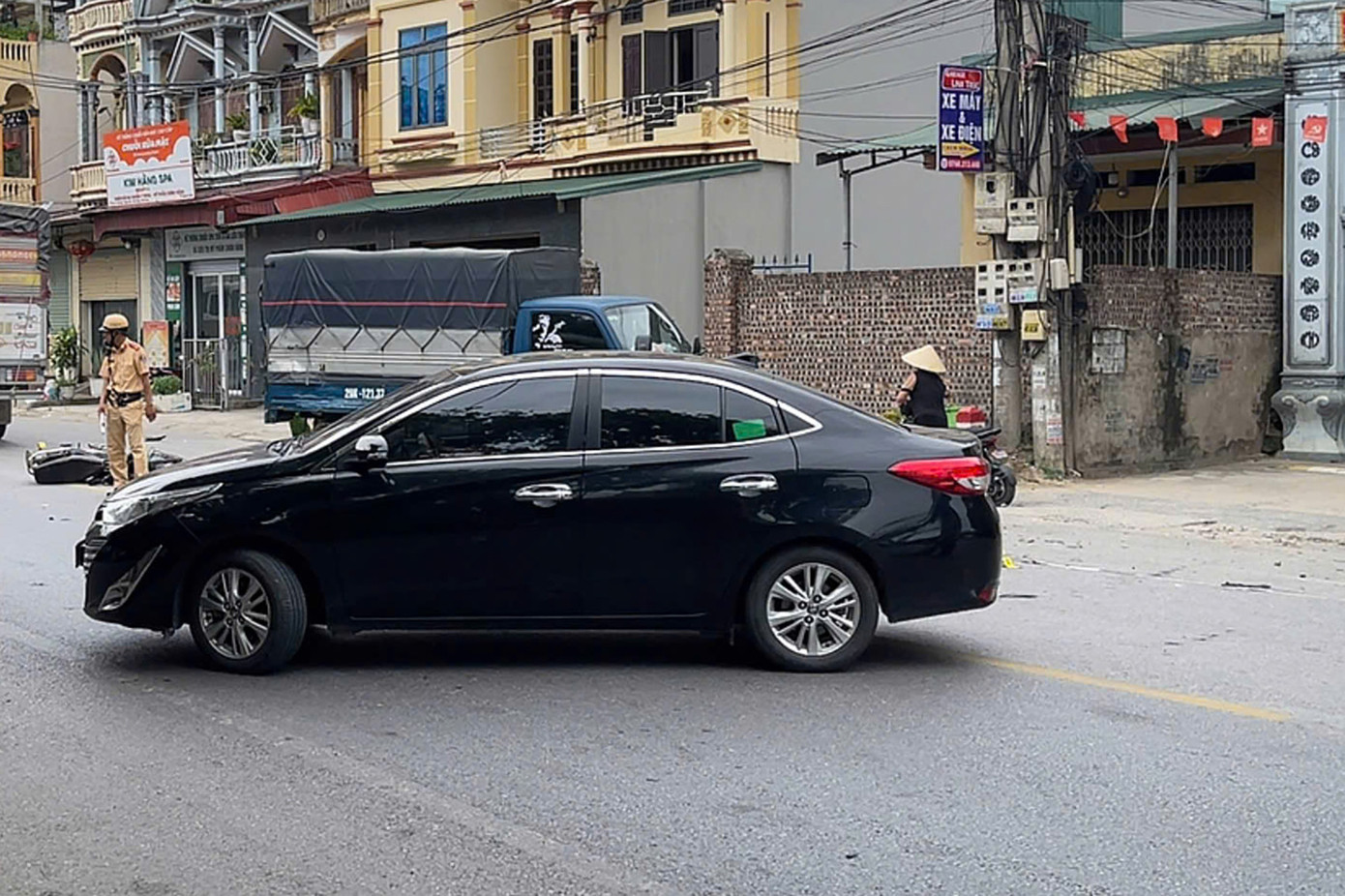 Hiện trường vụ tai nạn. Ảnh: Đ.X