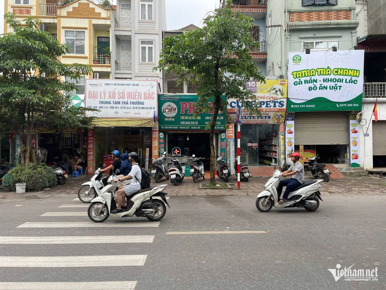 Con đường xảy ra vụ tai nạn.