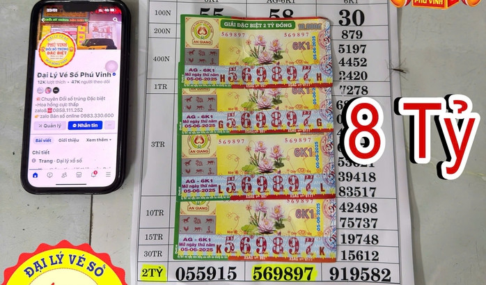 4 tờ vé số trúng độc đắc của người đàn ông ở Đồng Tháp 4 tờ vé số trúng độc đắc của người đàn ông ở Đồng Tháp