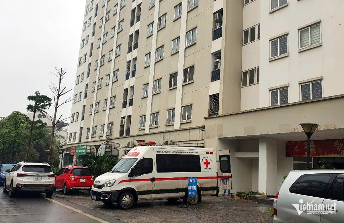 Khu vực tòa nhà nơi xảy ra vụ án mạng.