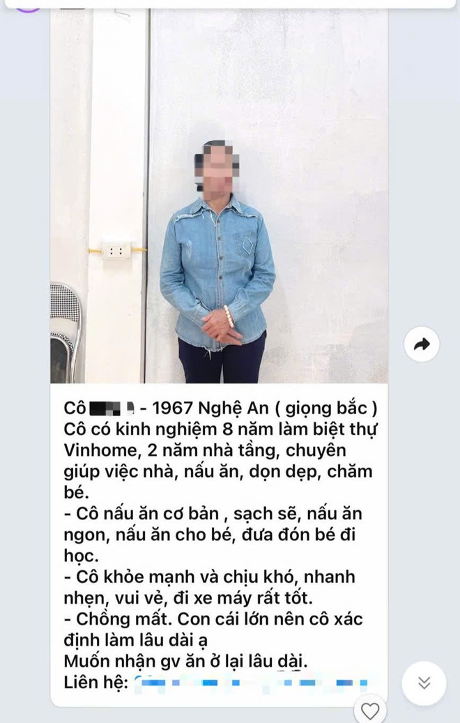 Giúp việc O theo lời "quảng cáo" của Công ty TNHH Thương mại và dịch vụ Home Sky