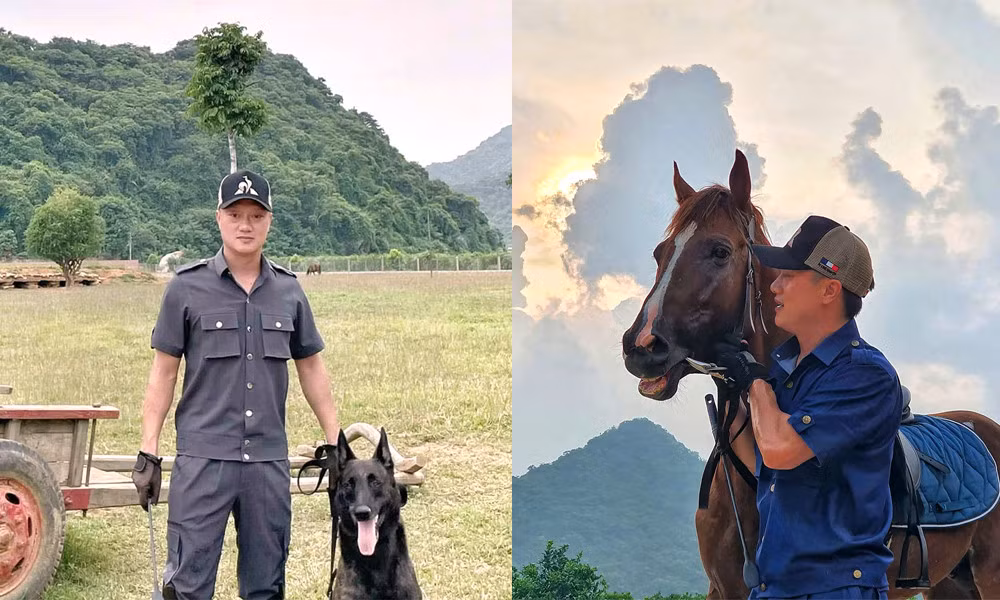 Vi "ngộ" có thú chơi nuôi chó săn, ngựa... Ảnh: Facebook