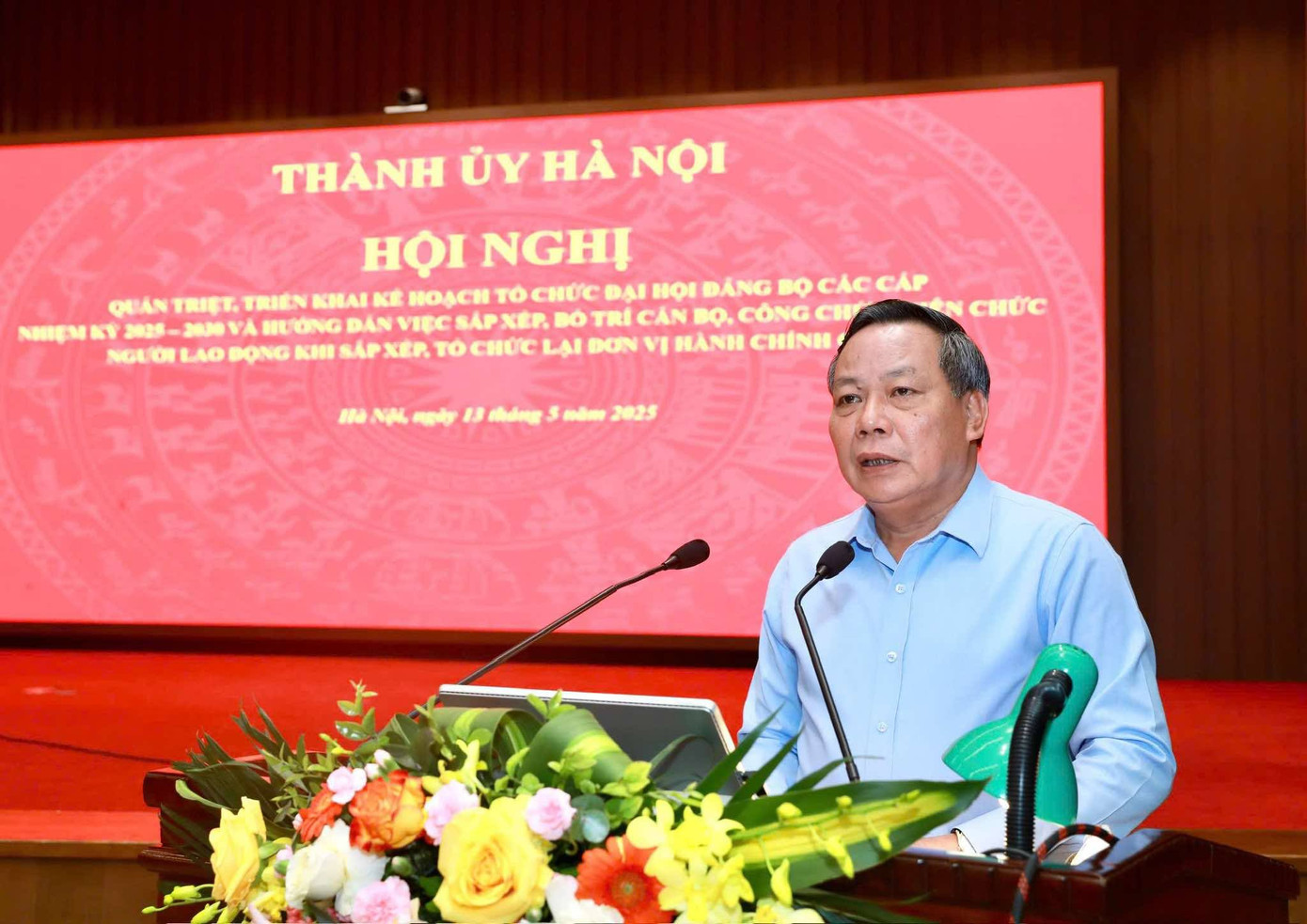 Phó Bí thư Thường trực Thành uỷ Hà Nội Nguyễn Văn Phong. Ảnh: PV.