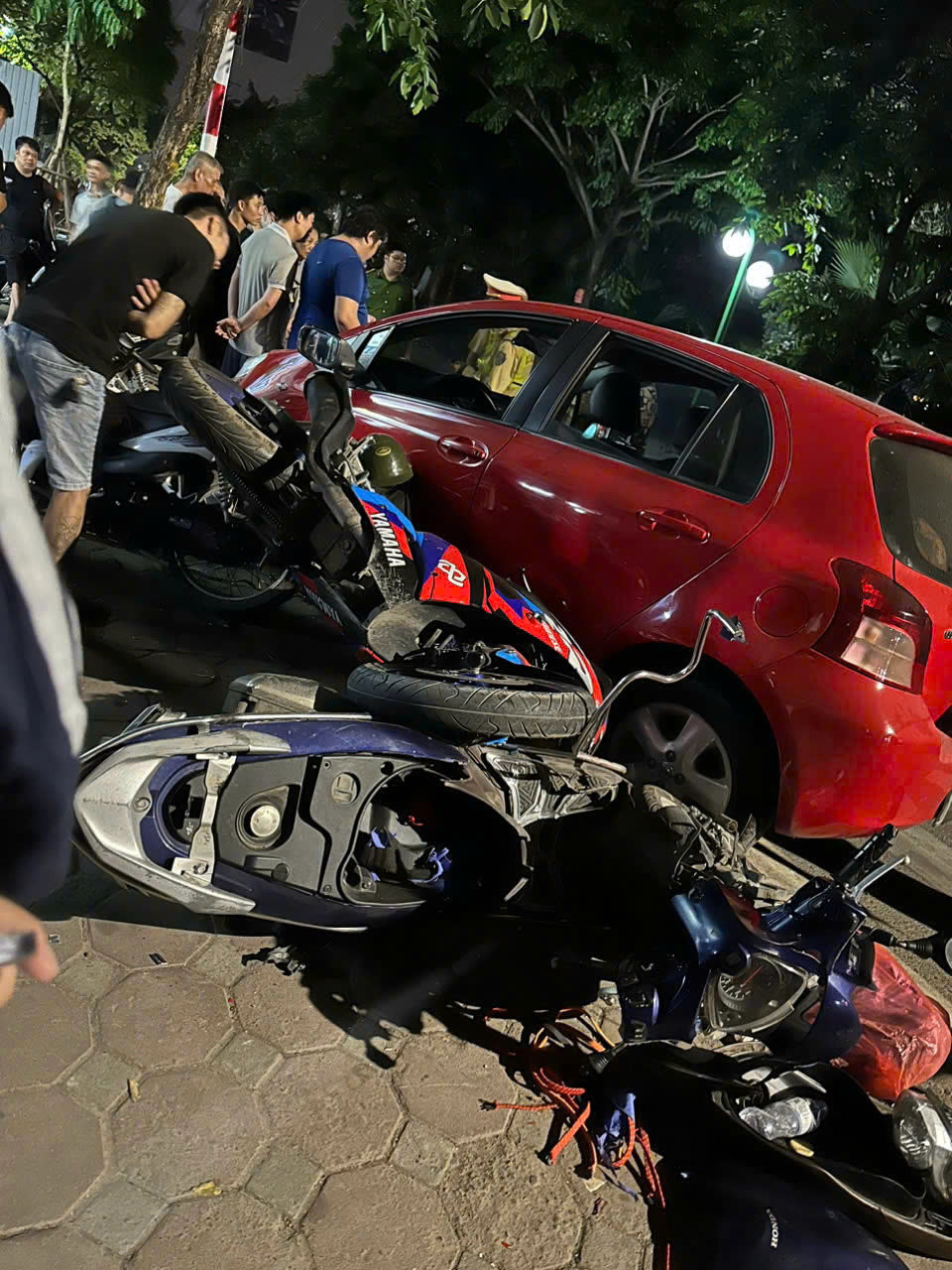 Hiện trường vụ tai nạn. Ảnh: M.D.