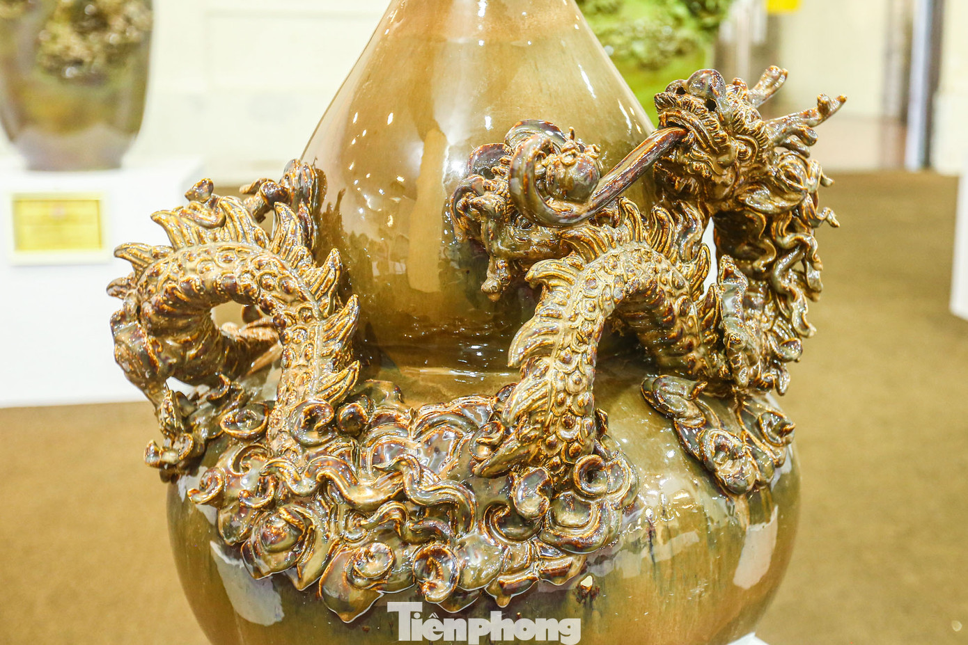 Các tác phẩm hình rồng tạo ấn tượng sâu sắc với người xem.