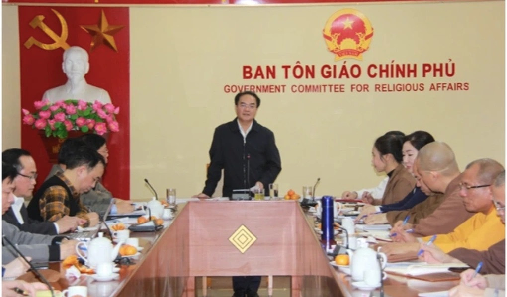 Thứ trưởng Bộ Nội vụ Vũ Chiến Thắng phát biểu tại cuộc họp (Ảnh: Bộ Nội vụ). Thứ trưởng Bộ Nội vụ Vũ Chiến Thắng phát biểu tại cuộc họp (Ảnh: Bộ Nội vụ).