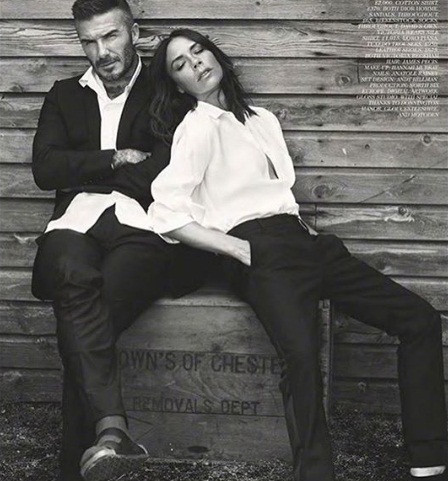 Ảnh đẹp hiếm hoi của gia đình nhà Becks lần đầu trên Vogue ảnh 4