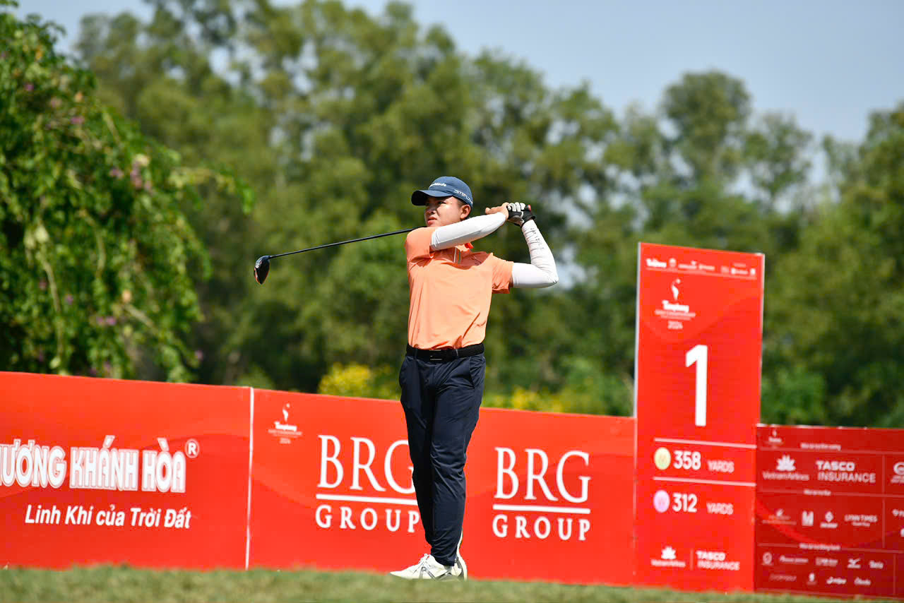 Nguyễn Bảo Minh tập golf từ năm 2020 và cũng là gương mặt quen thuộc của các giải trẻ Việt Nam